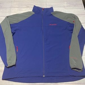 Columbia Shadow Heights Softshell Jacket Men’s XL Full Zip Omni Shield Stretch